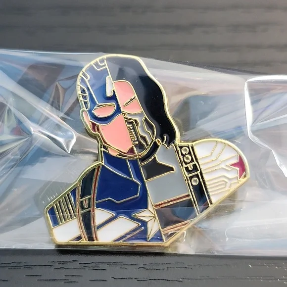 Marvel Captain America x Winter Soldier Inspired Pin - Picture 3 of 3